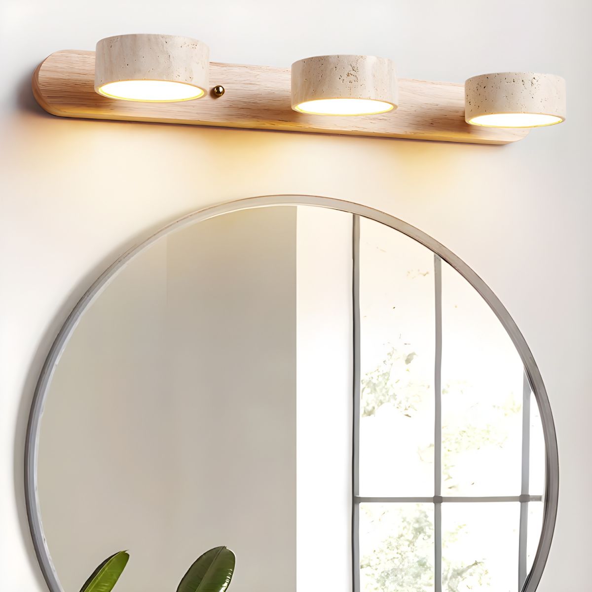 LUMÉNE – Travertine LED Wall Sconce for Architectural Luxury