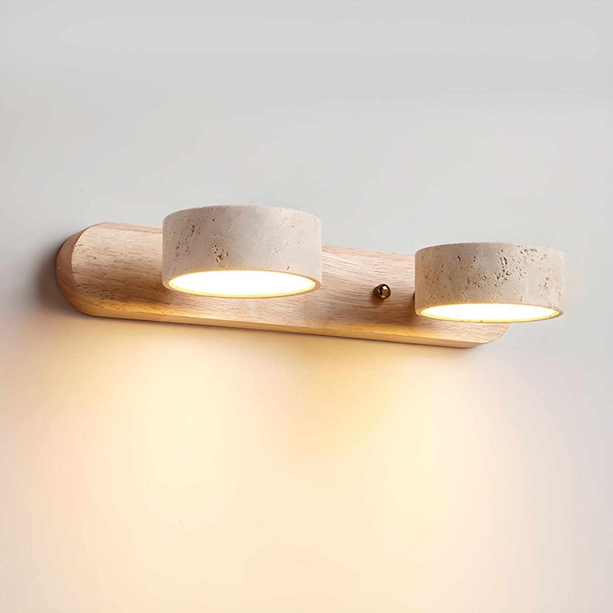 LUMÉNE – Travertine LED Wall Sconce for Architectural Luxury