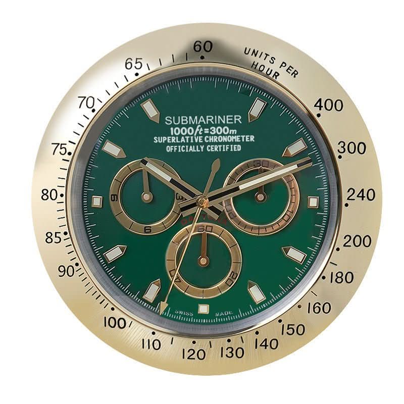 LUMORA - Modern Silent Wall Clock  Luminous stainless steel clock with battery-operated precision