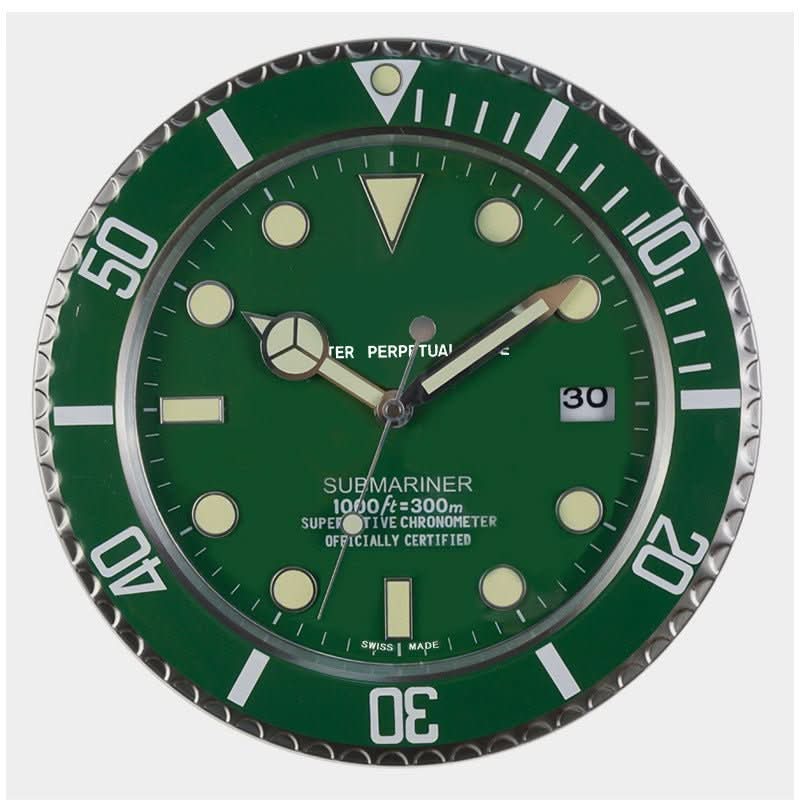 LUMORA - Modern Silent Wall Clock  Luminous stainless steel clock with battery-operated precision