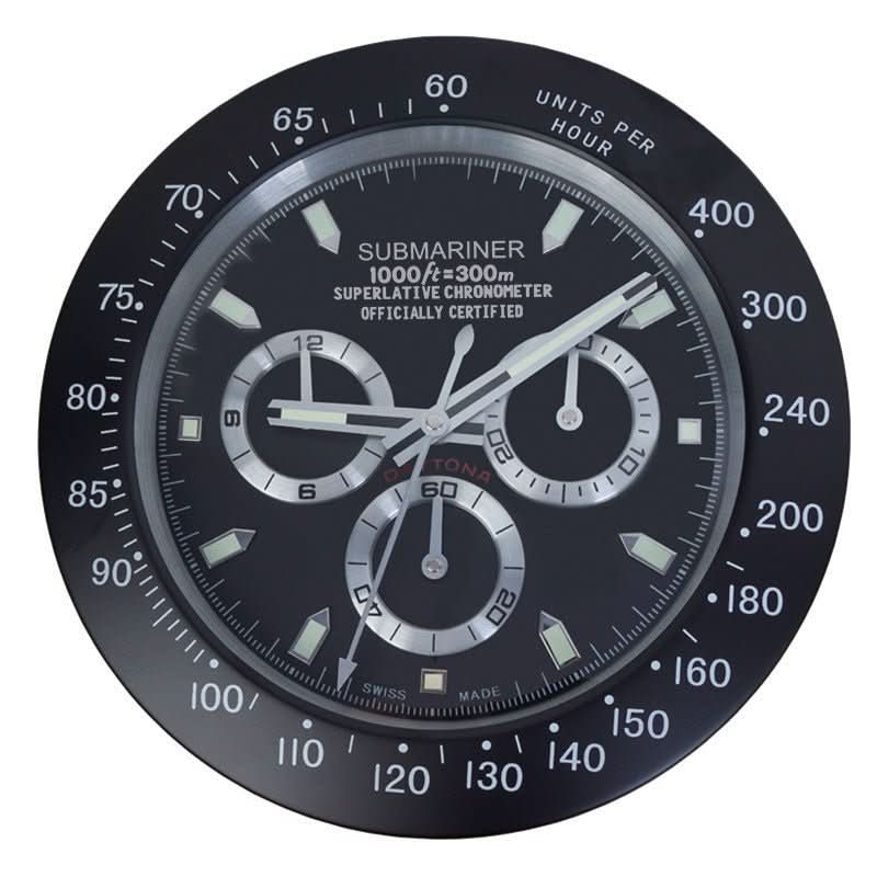 LUMORA - Modern Silent Wall Clock  Luminous stainless steel clock with battery-operated precision