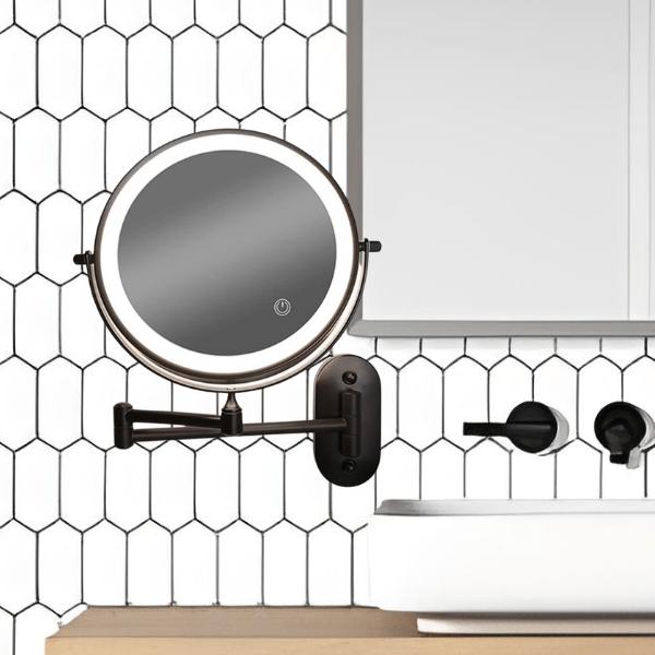 LUMIVIEW – Rechargeable LED Magnifying Mirror with Touch Control