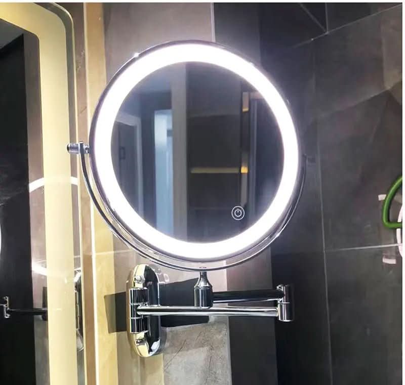 LUMIVIEW – Rechargeable LED Magnifying Mirror with Touch Control