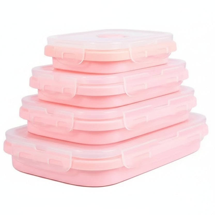 LUNCHFOLD – Collapsible Silicone BPA-Free Food Lunch Box Set