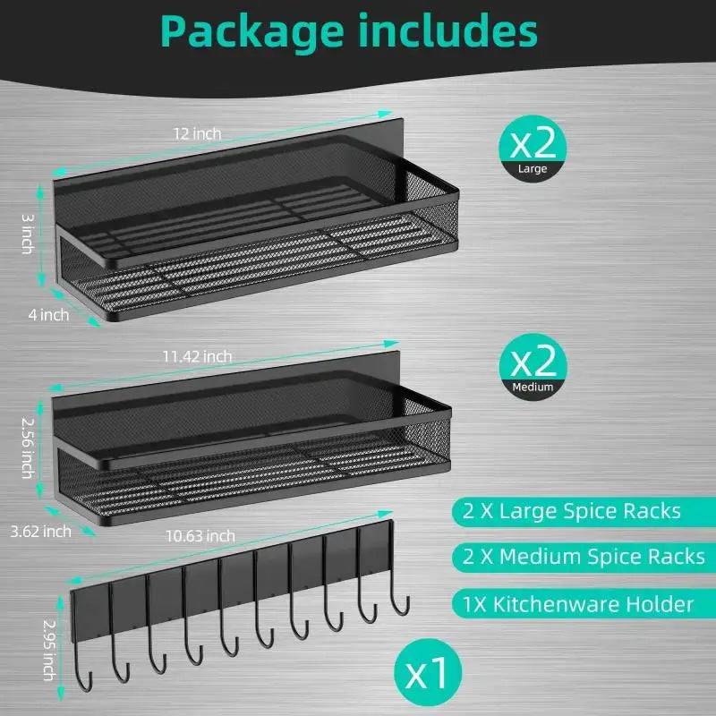 Magnetic Spice Rack for Refrigerator
