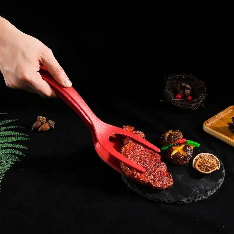 Two-in-One Kitchen Egg Pancake Flipper and Food Clip
