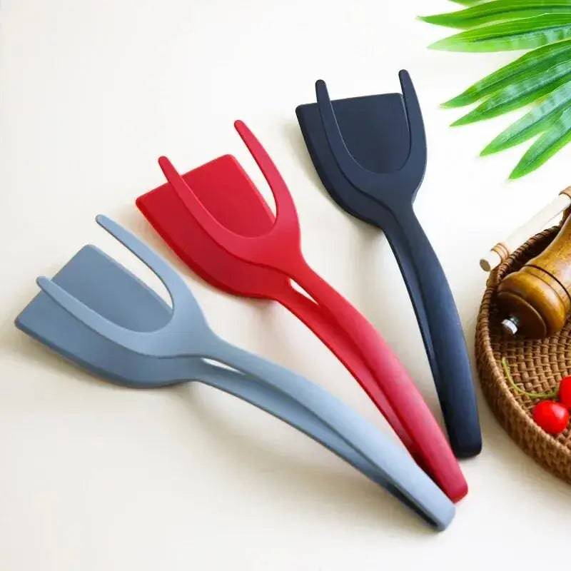 Two-in-One Kitchen Egg Pancake Flipper and Food Clip