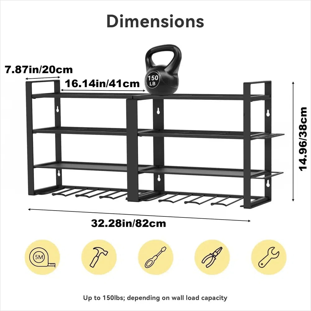 Heavy Duty Power Tool Organiser Wall Mount