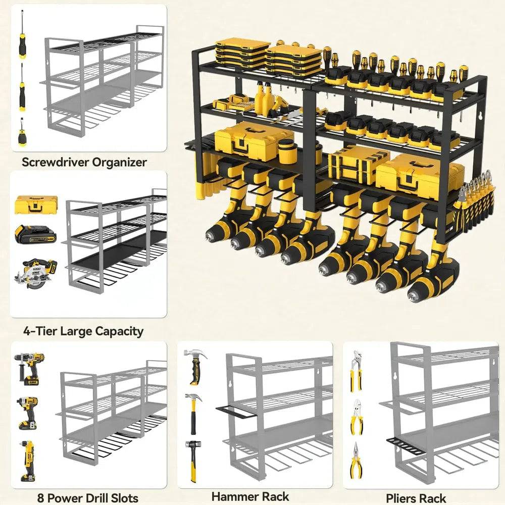 Heavy Duty Power Tool Organiser Wall Mount