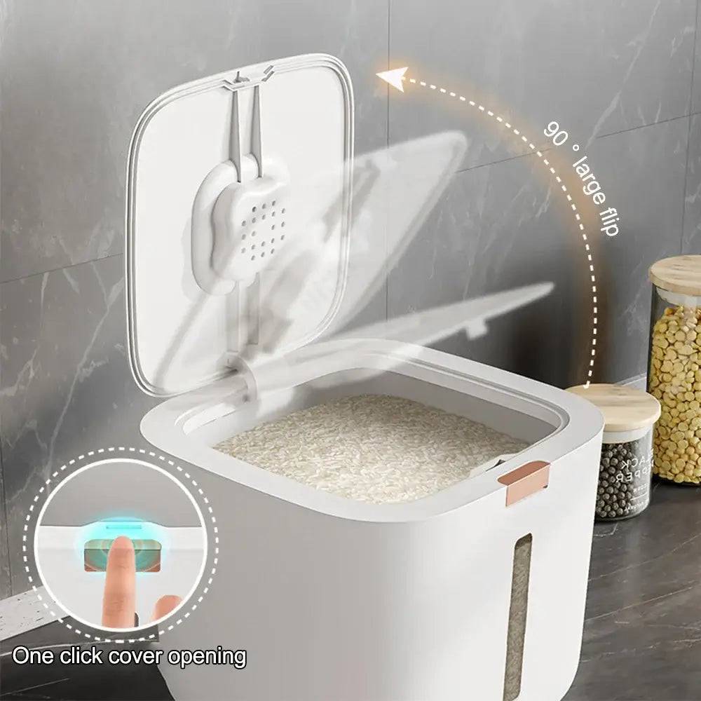 Insect-Proof Moisture-Proof Rice and Grain Storage Box with Lid