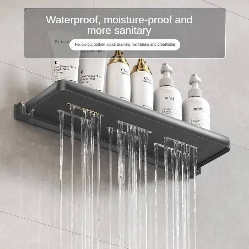 Foldable Wall-Mounted Shower Organiser Rack