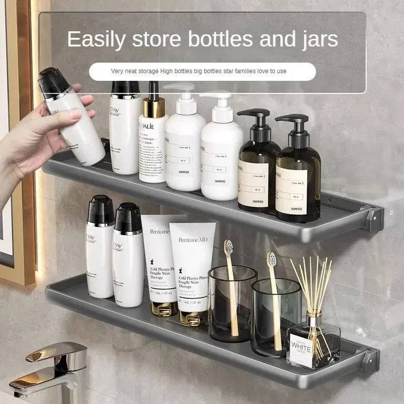 Foldable Wall-Mounted Shower Organiser Rack