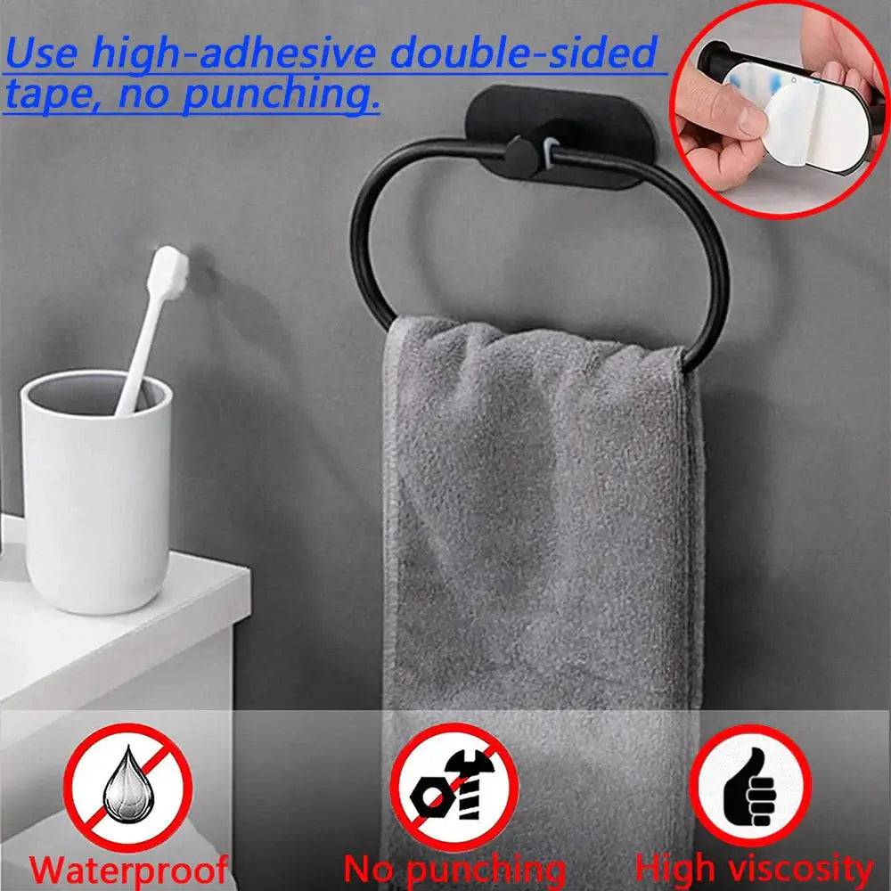 Stainless Steel Self-Adhesive Towel Rack