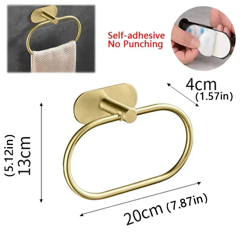 Stainless Steel Self-Adhesive Towel Rack