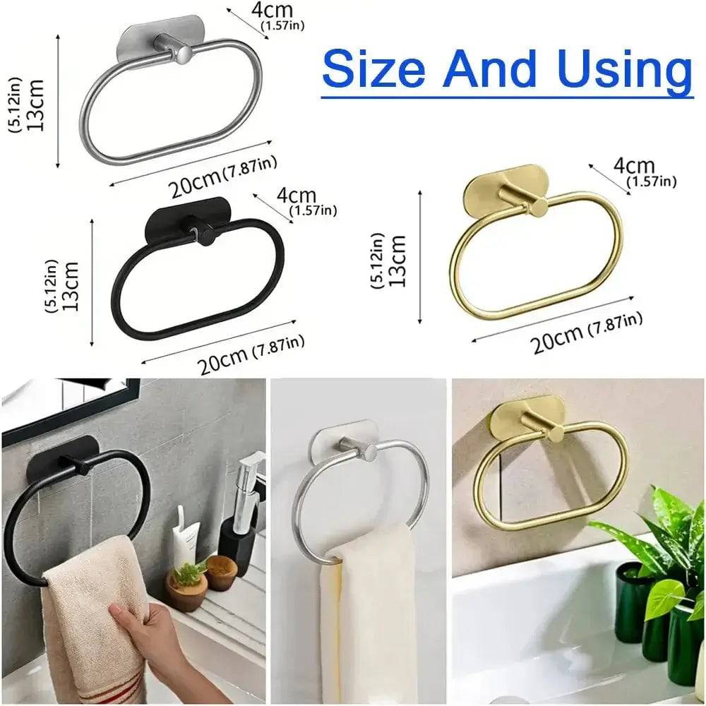 Stainless Steel Self-Adhesive Towel Rack