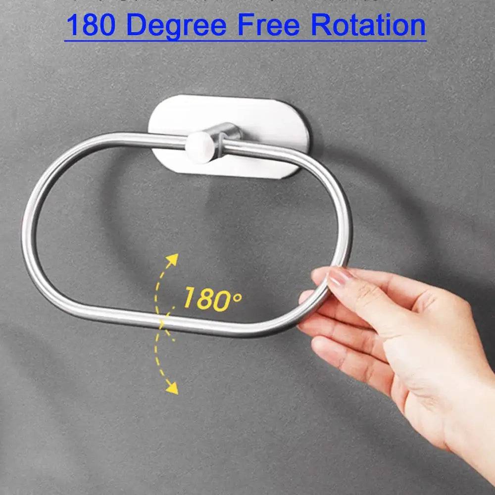 Stainless Steel Self-Adhesive Towel Rack