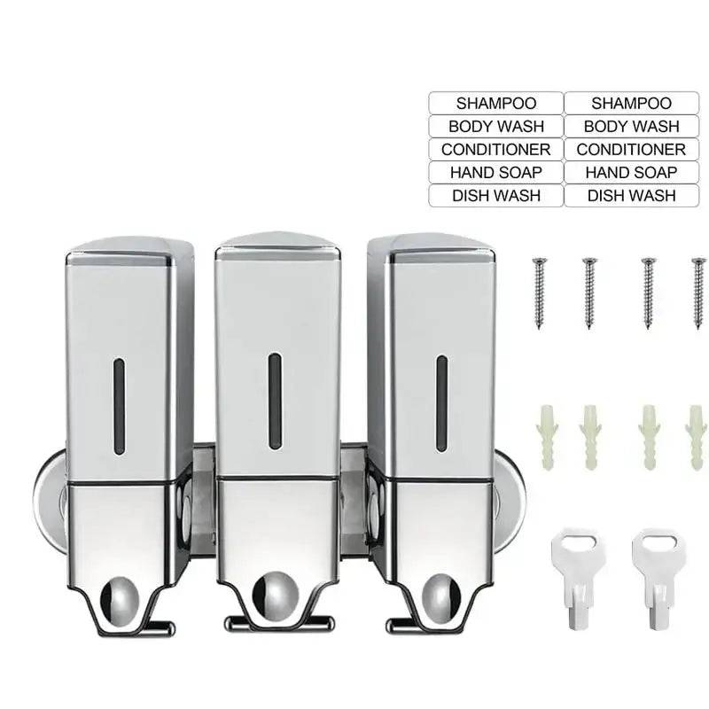 Wall-Mounted Manual Press Liquid Soap Dispenser