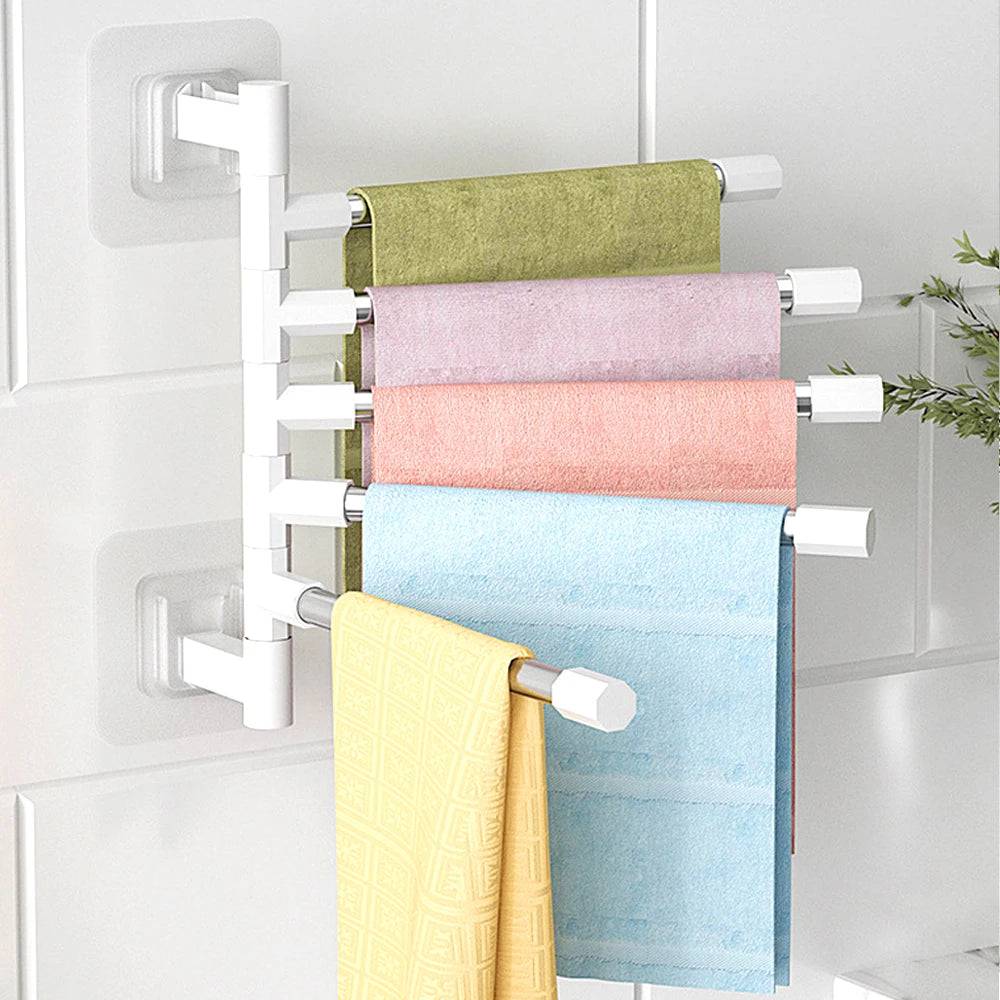 Rotating Multi-Bar Towel Rack