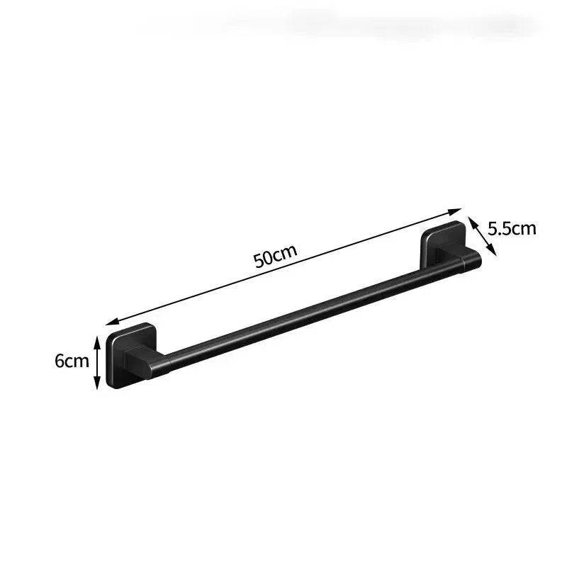 Self Adhesive Wall Mounted Single Towel Rack