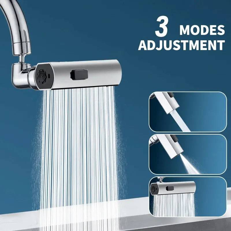Three Mode Waterfall Faucet Extension Device