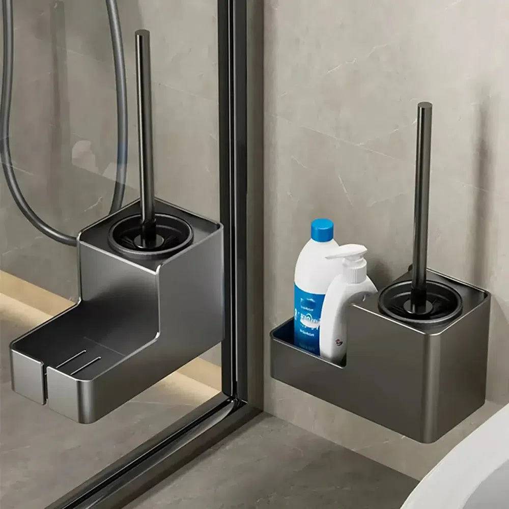 Aluminium Wall-Mounted Toilet Brush Holder