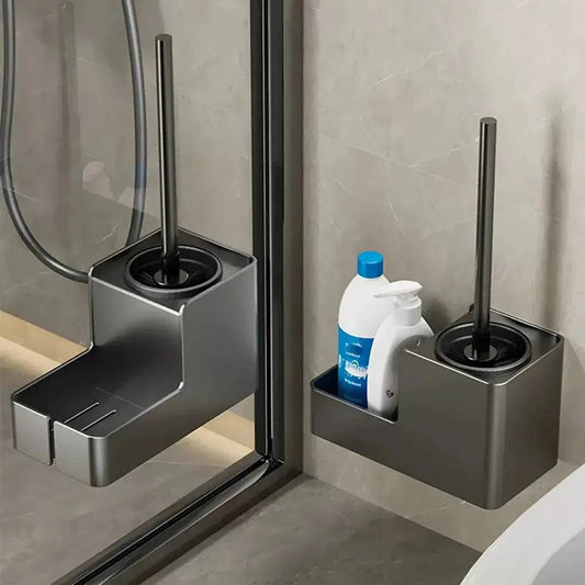 Aluminium Wall-Mounted Toilet Brush Holder