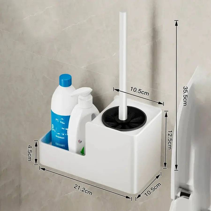 Aluminium Wall-Mounted Toilet Brush Holder