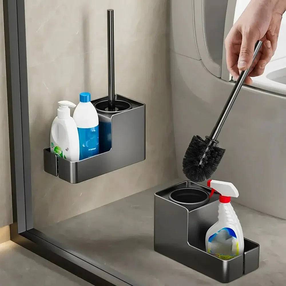 Aluminium Wall-Mounted Toilet Brush Holder