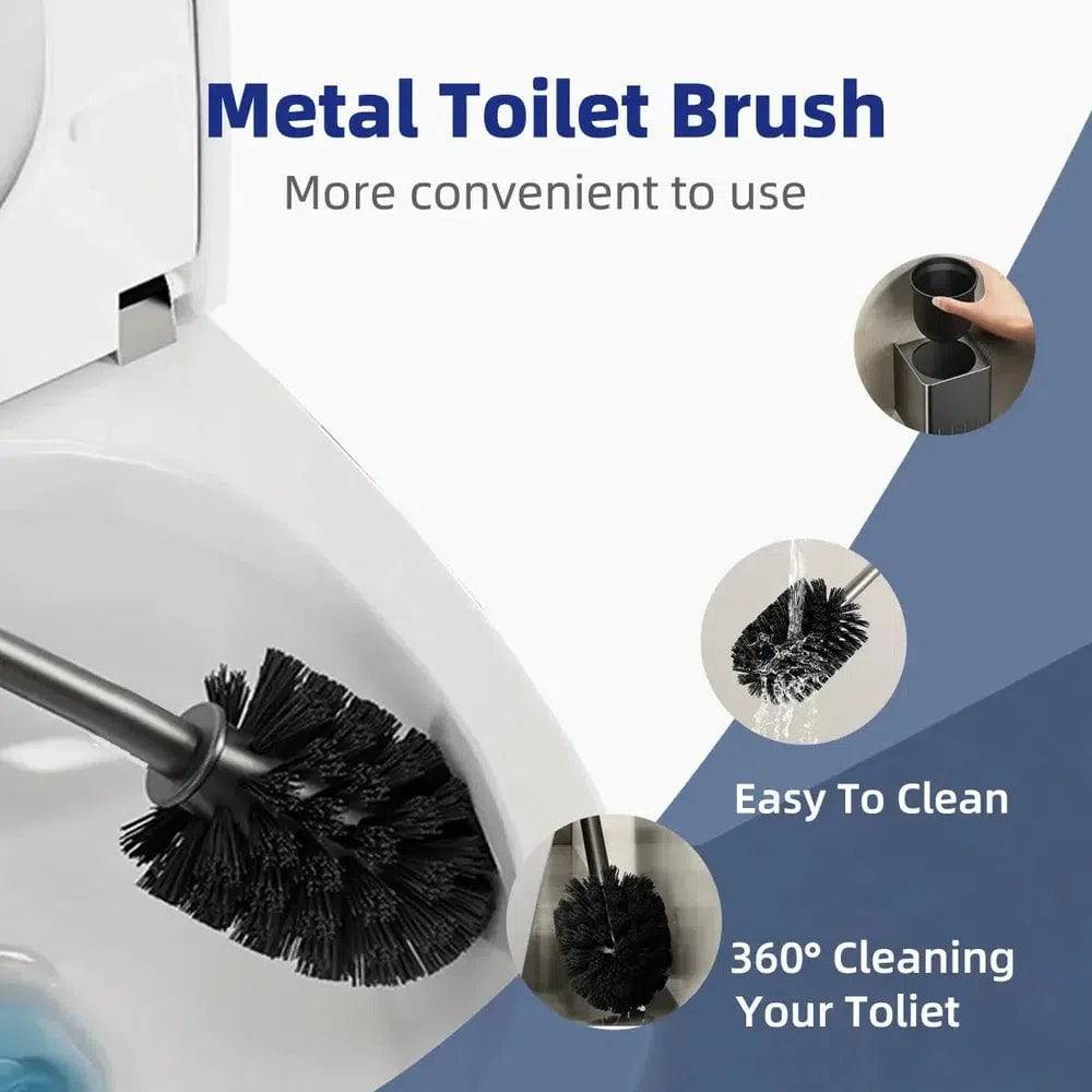 Aluminium Wall-Mounted Toilet Brush Holder