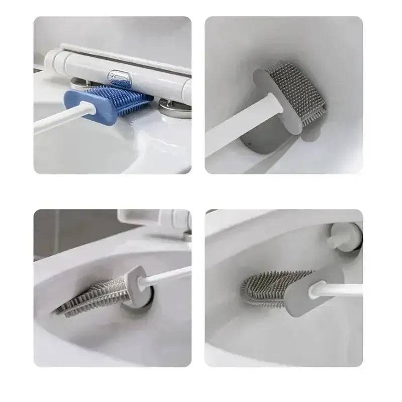 Silicone Toilet Brush with Holder Box