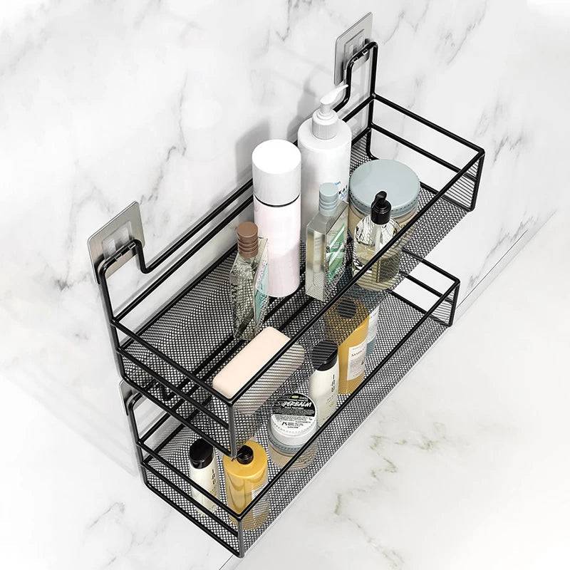 Versatile Wall-Mounted Shower Shelf