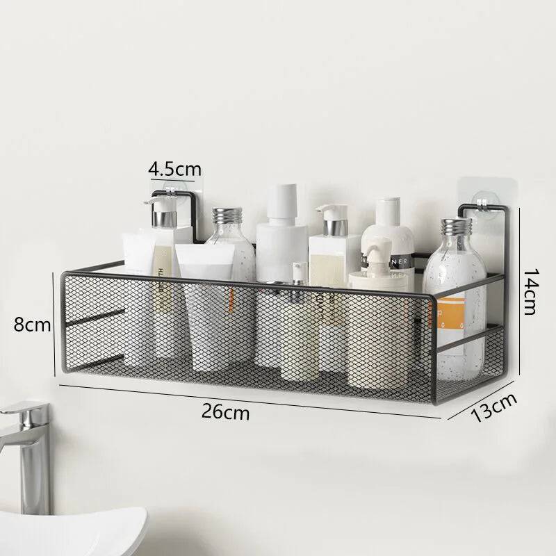 Versatile Wall-Mounted Shower Shelf