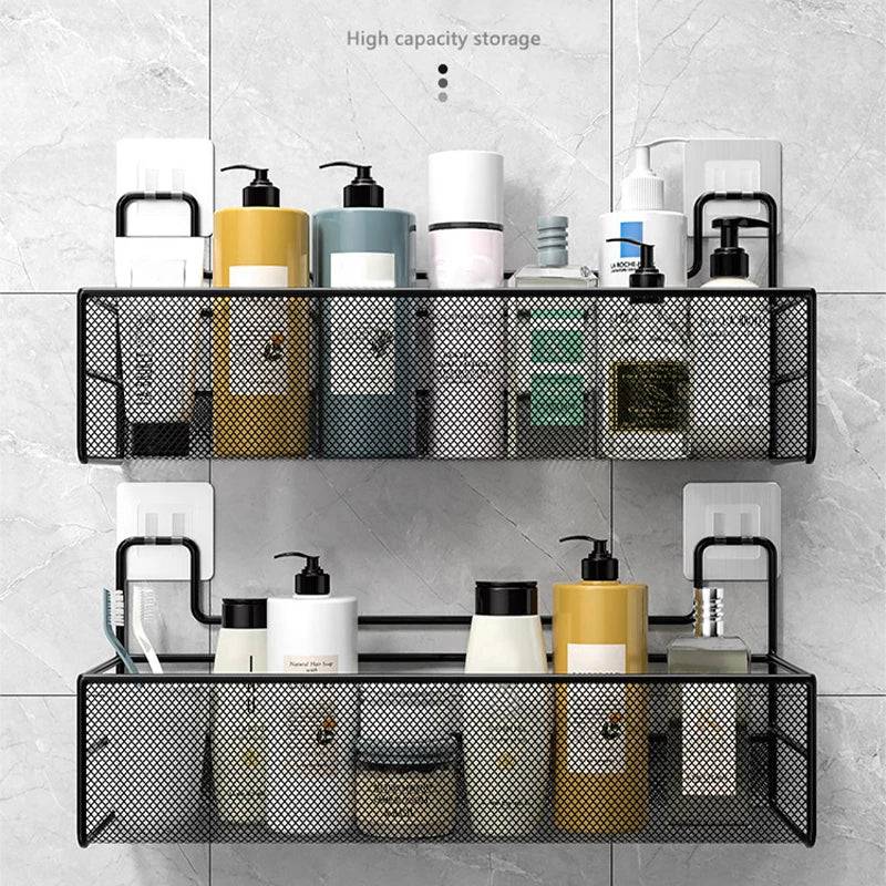 Versatile Wall-Mounted Shower Shelf