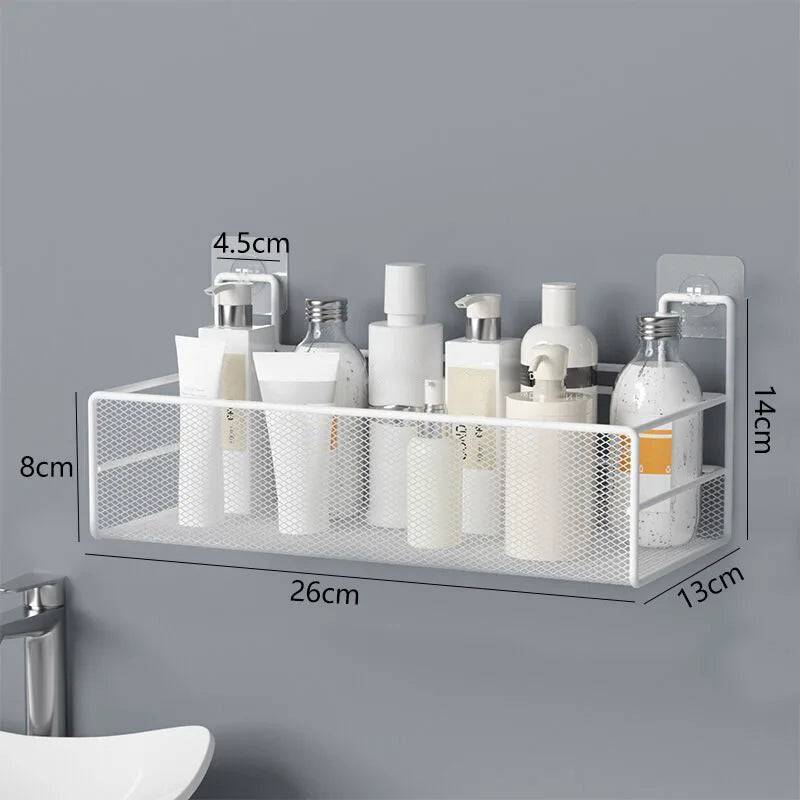 Versatile Wall-Mounted Shower Shelf