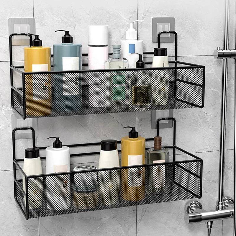 Versatile Wall-Mounted Shower Shelf