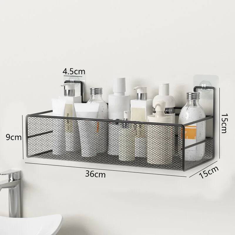 Versatile Wall-Mounted Shower Shelf
