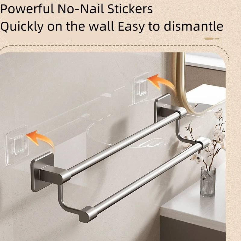 Sleek Space Aluminium Towel Rack
