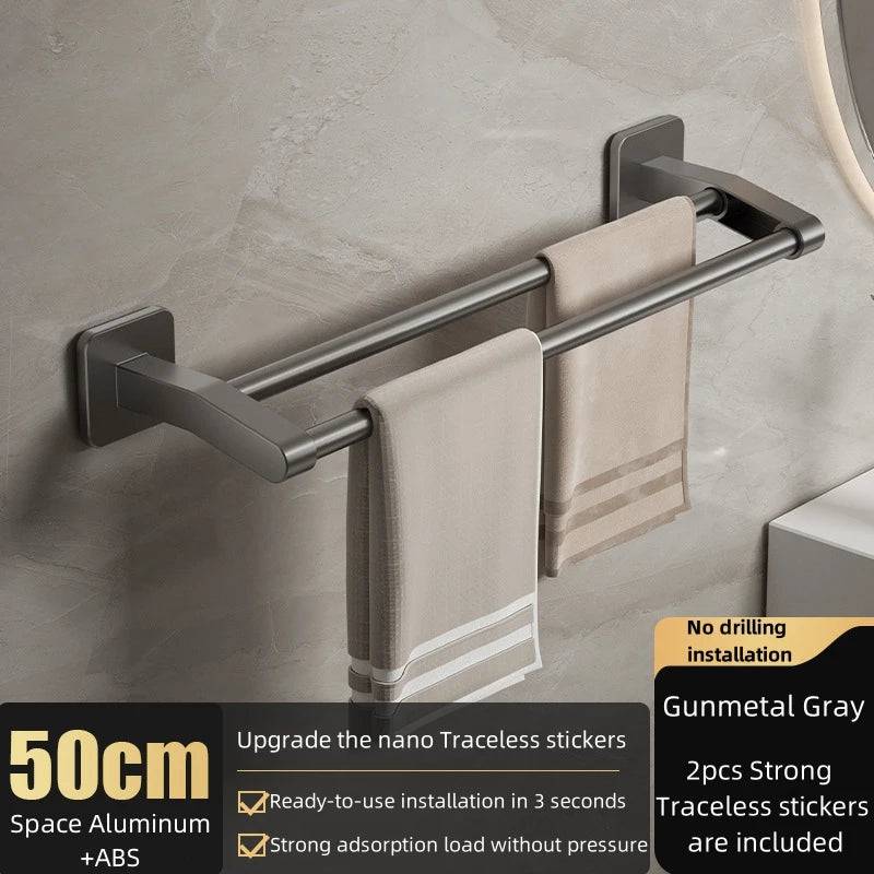 Sleek Space Aluminium Towel Rack