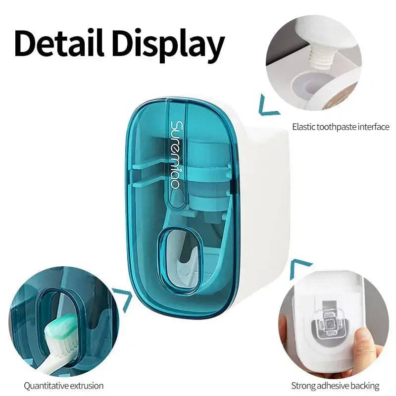 Automatic Toothpaste Dispenser with Wall Mount