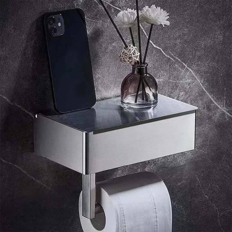 Wall-Mounted Stainless Steel Bathroom Paper Holder