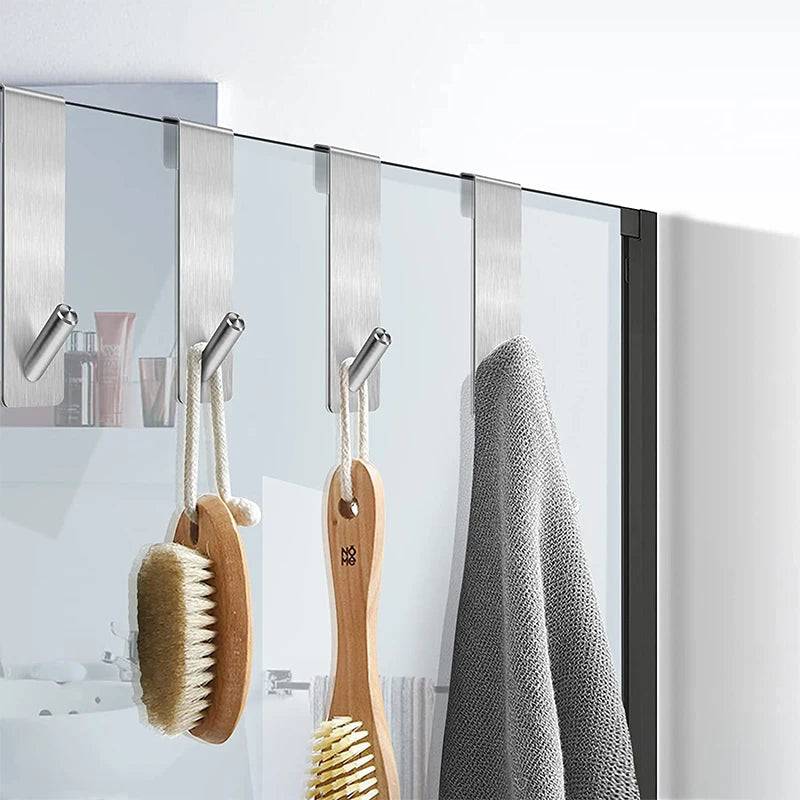 S-Shape Stainless Steel Shower Towel Rack