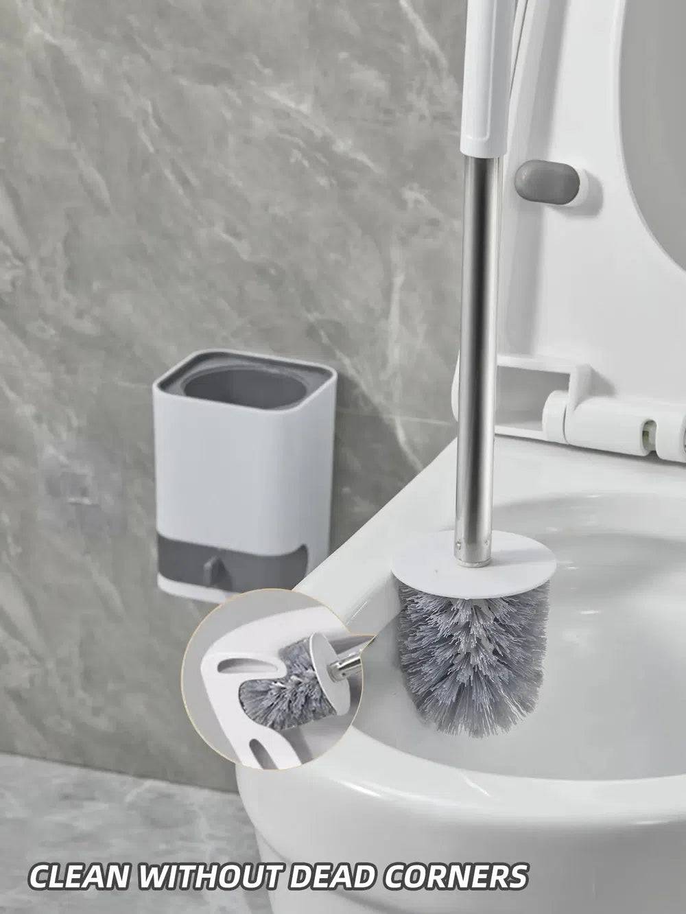 Punch-Free Wall-Mounted Toilet Brush