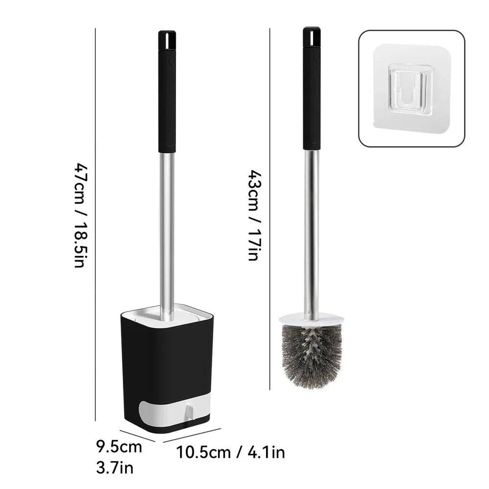 Punch-Free Wall-Mounted Toilet Brush