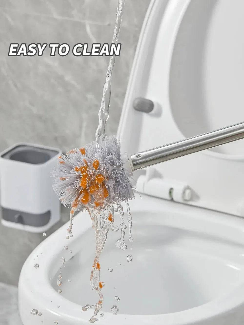 Punch-Free Wall-Mounted Toilet Brush