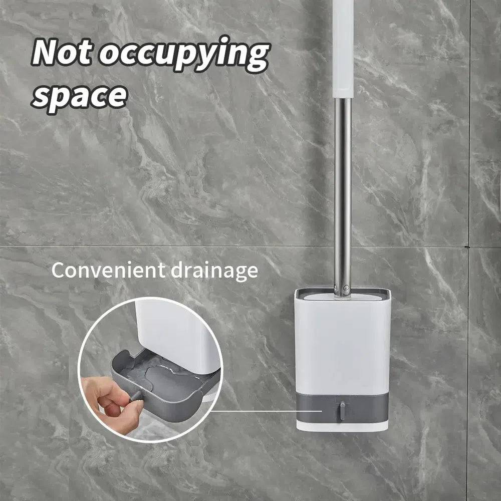 Punch-Free Wall-Mounted Toilet Brush
