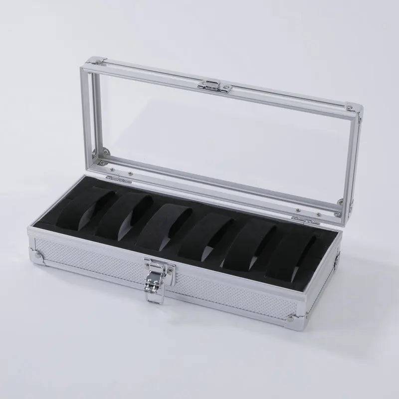 Stylish Aluminium 12-Slot Watch Display