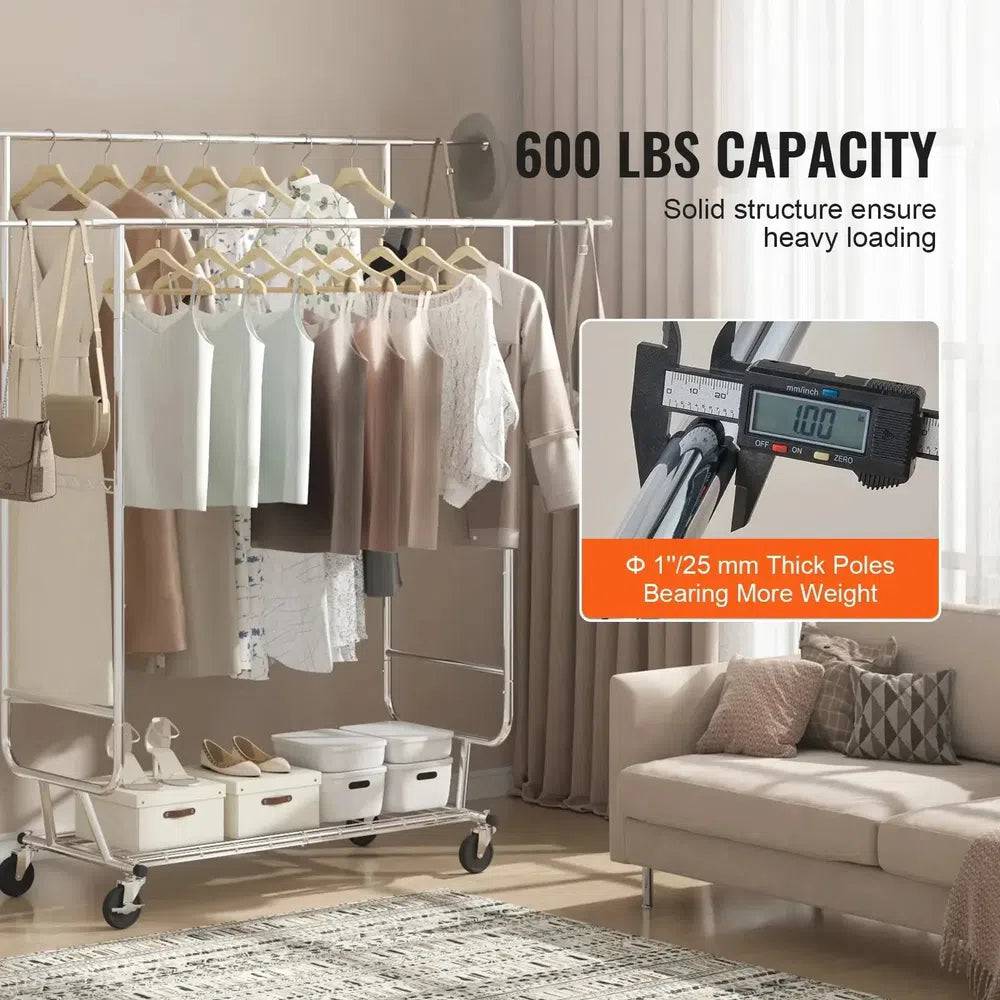 Heavy Duty Rolling Garment Rack