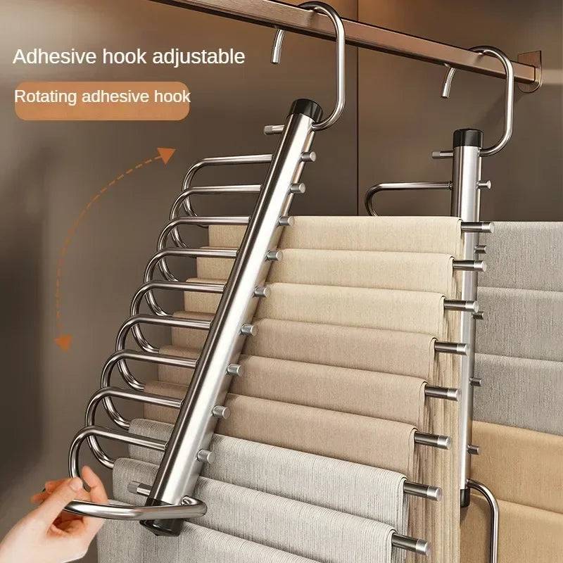 Wall-Mounted Folding Clothes Rack