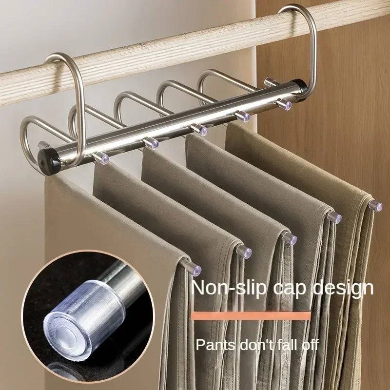 Wall-Mounted Folding Clothes Rack
