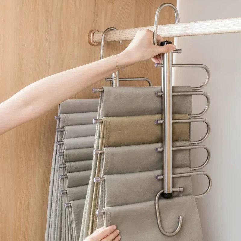Wall-Mounted Folding Clothes Rack